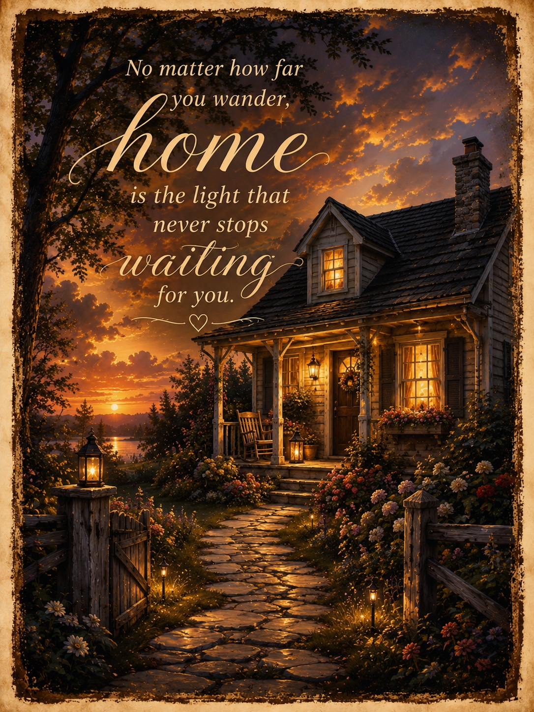 No Matter How Far You Wander; Home Gallery Print Collection No. 1