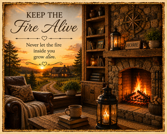 Where The Flame Lives; Flame Gallery Print Collection No. 4
