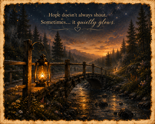 Hope Quietly Glows; Lantern Gallery Print Collection No. 2